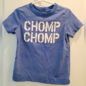 3t Oshkosh B'gosh blue t-shirt Vacation Spring Break beach shore pool lake shark